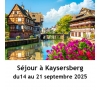 Séjour pensionnés à Kaysersberg - 14 au 21 septembre 2025