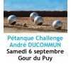Concours de pétanque - Challenge André DUCOMMUN - 6 septembre 2025