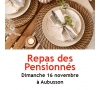Repas des pensionnés - Aubusson - 16 novembre 2025