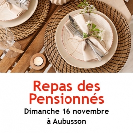Repas des pensionnés - Aubusson - 16 novembre 2025