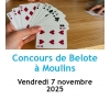Concours de belote - SLVie Moulins - 7 novembre 2025