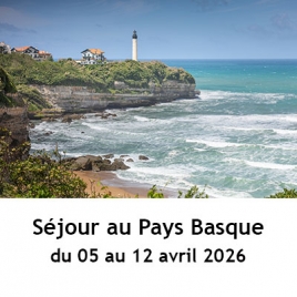 Séjour à Anglet - 5 au 12 avril 2026