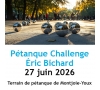 Concours de pétanque " Challenge Eric BICHARD " - 27 juin 2026