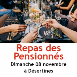 Repas des pensionnés - Montluçon - 8 novembre 2026